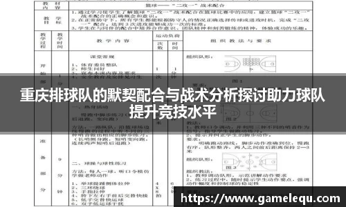 重庆排球队的默契配合与战术分析探讨助力球队提升竞技水平